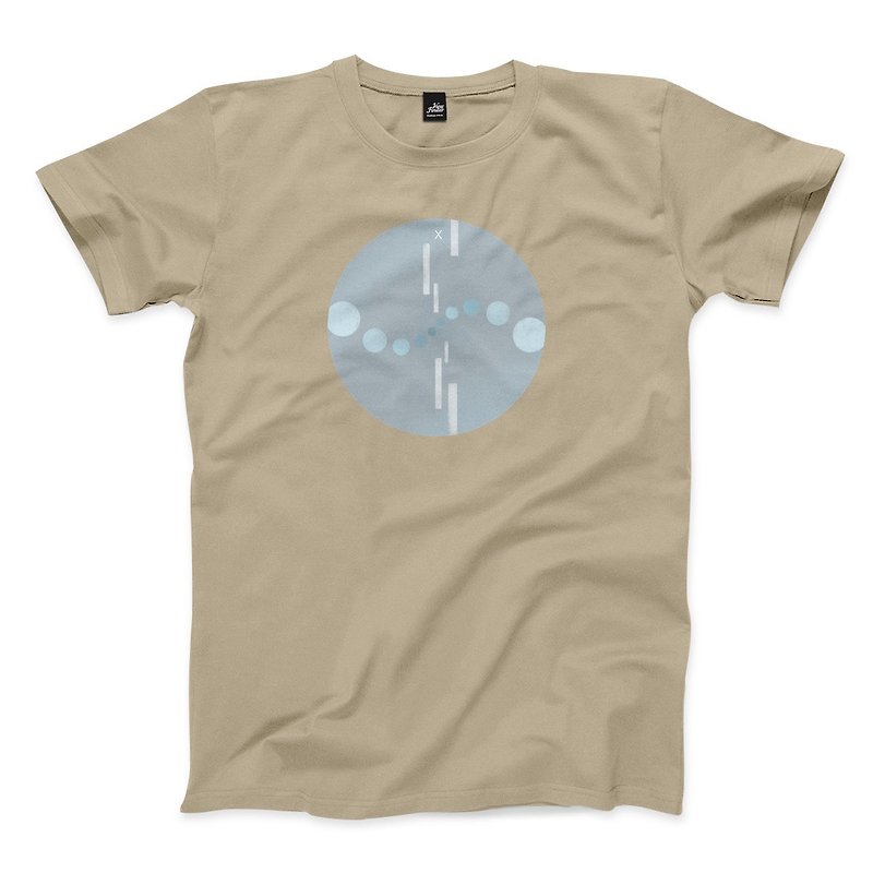 Wheel of Fortune- Khaki-Unisex T-shirt - เสื้อยืดผู้ชาย - ผ้าฝ้าย/ผ้าลินิน สีกากี