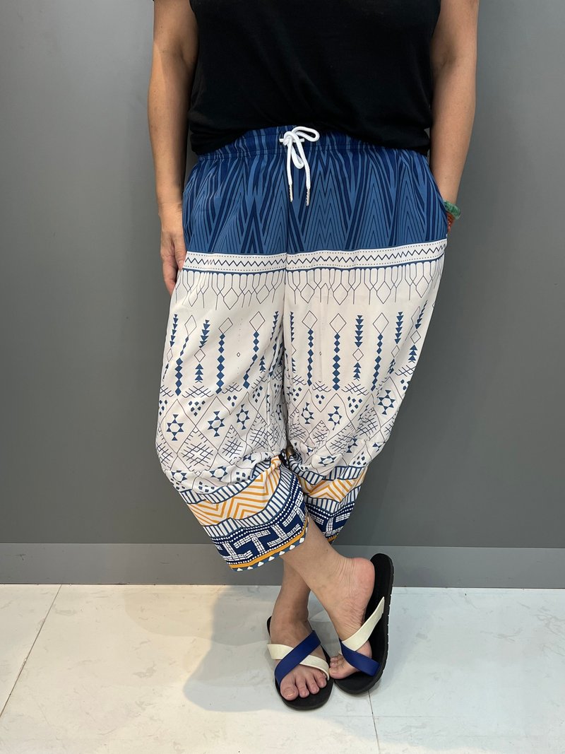 冰感透氣形格七分褲 - 瑜珈服/瑜珈褲 - 其他材質 白色