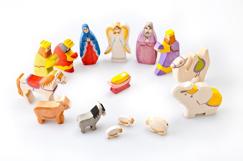 Goody Bag - Russian Building Blocks - Beech Fairy - Set of Series: Christmas and King - Kids' Toys - Wood 
