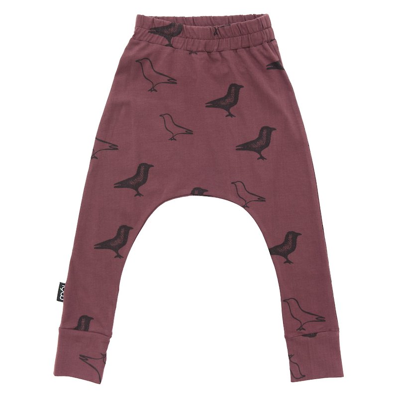 Mói Kids Iceland Organic Cotton Children's Long Pants Coffee Red from 1 to 8 Years Old - Pants - Cotton & Hemp Red
