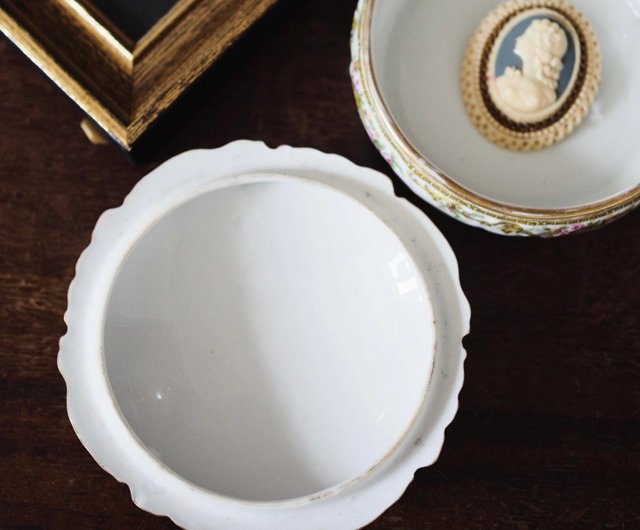 フランス リモージュ ヴィンテージ 磁器製ジュエリーボックス