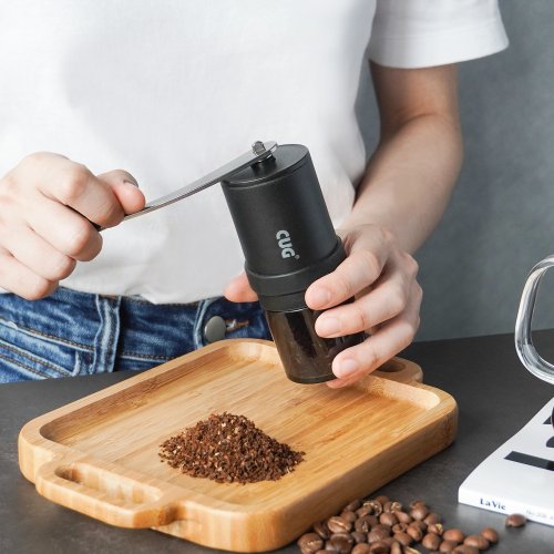 CUG Stainless Steel Mini Coffee Grinder-Jet Black - Shop driver888