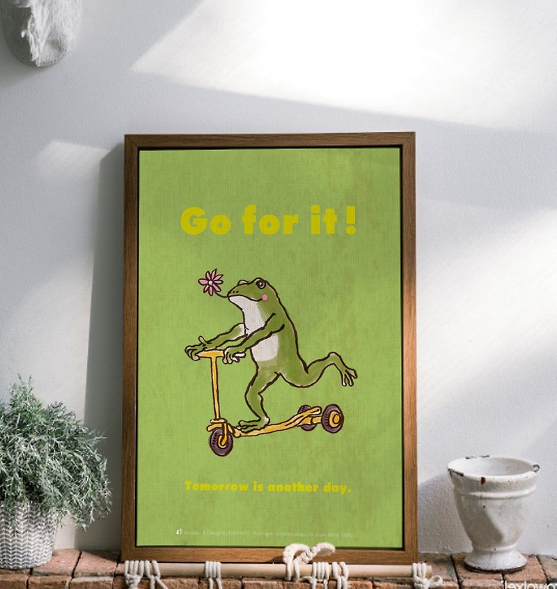 Poster Frog Coaster GO - โปสเตอร์ - กระดาษ สีเขียว