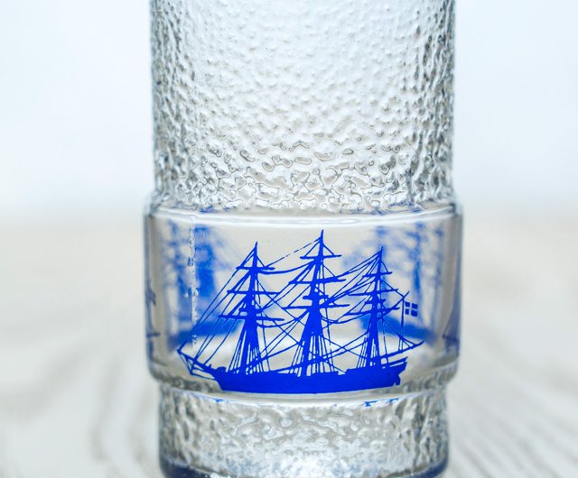 日本製、昭和レトロHOYA帆船柄ガラス、新製品入荷、台湾送料無料