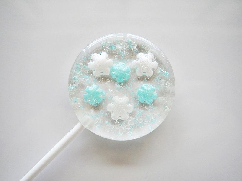 Lovable Lollipop-Amorous Bubbles in the Wintertime (5pcs/box) - ขนมคบเคี้ยว - อาหารสด สีน้ำเงิน