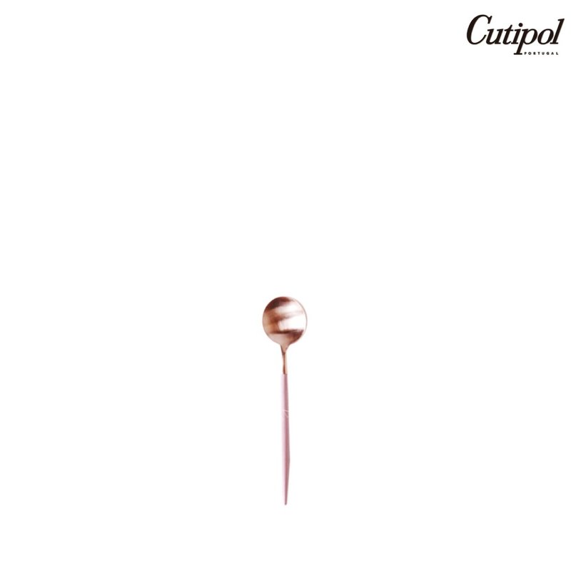 葡萄牙Cutipol GOA系列粉玫瑰金12.5cm咖啡匙 - 刀叉/湯匙/餐具組 - 不鏽鋼 粉紅色