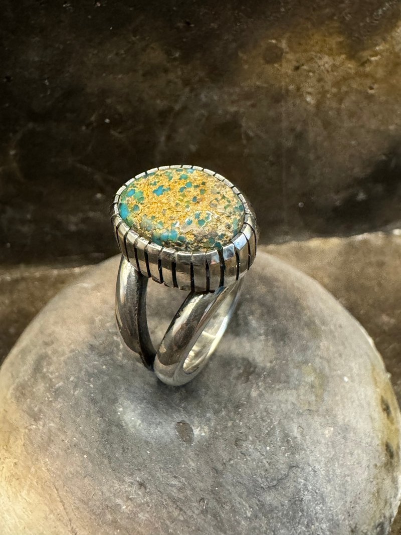 Lone Mountain Turquoise Ring - General Rings - Sterling Silver 