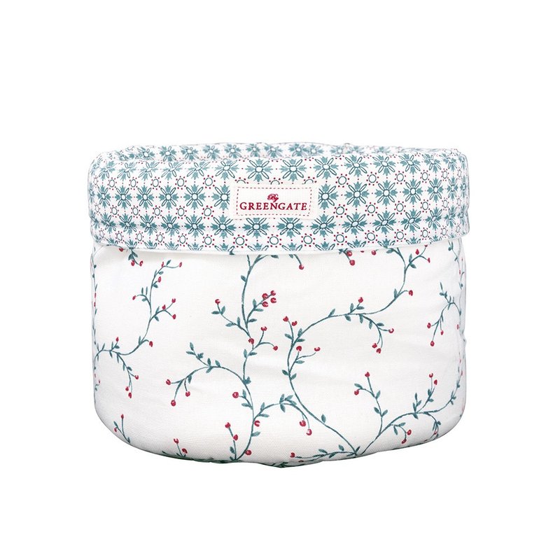 【新品】丹麥GreenGate Lucie white 麵包布籃 - 便當盒/食物袋 - 棉．麻 多色