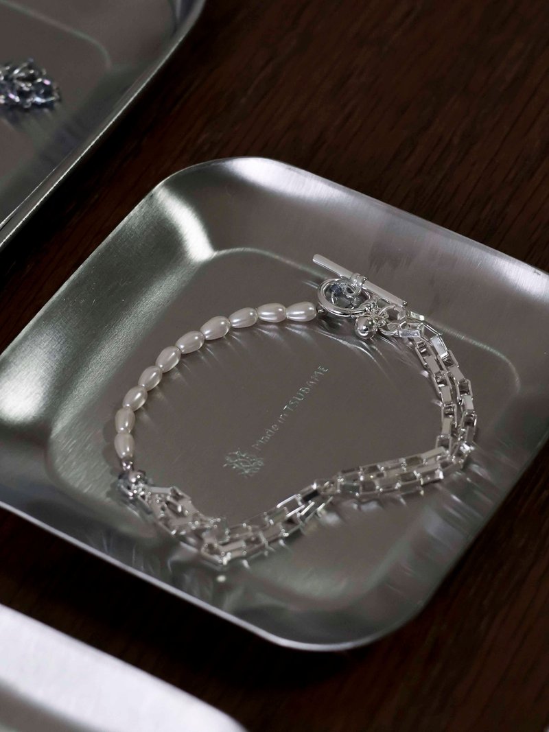 O2 Cityscape - Flowing Forms - สร้อยข้อมือ - เงิน ขาว