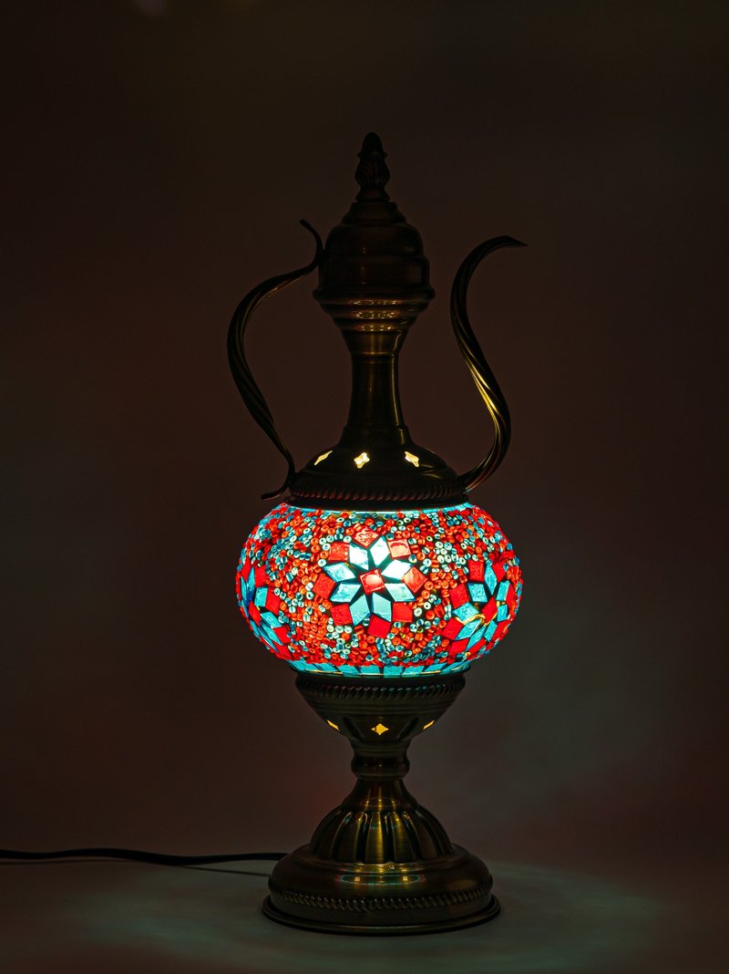 Turkish Mosaic Magic Lamp - โคมไฟ - แก้ว หลากหลายสี