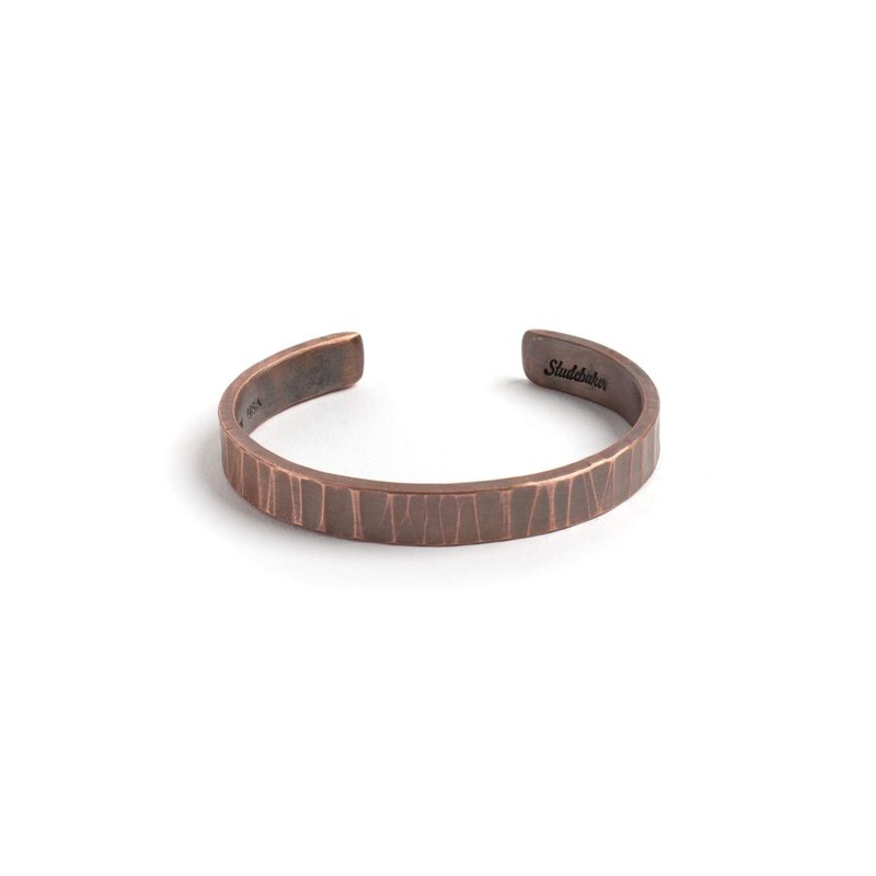 Studebaker Metals - Bessemer Cuff 手工鍛造古拙紅銅手環 - 手鍊/手環 - 其他金屬 紅色
