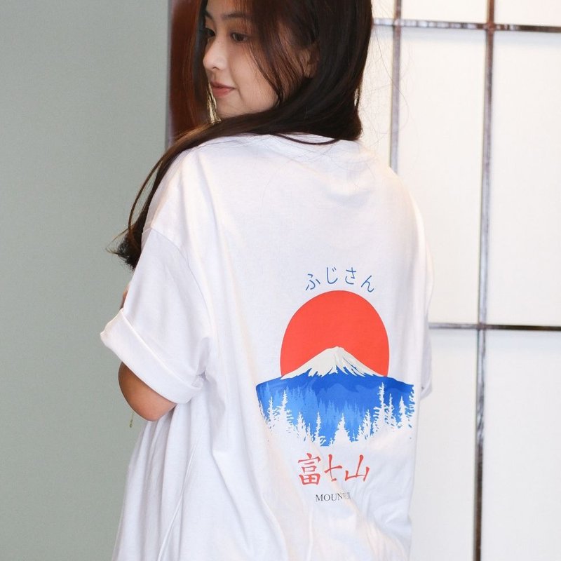 【CREEPS】Mount Fuji V5 Oversized Half-sleeve T-shirt - เสื้อยืดผู้ชาย - ผ้าฝ้าย/ผ้าลินิน หลากหลายสี