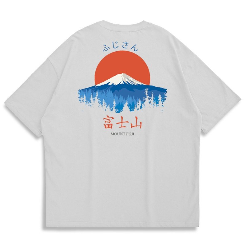 【CREEPS】Mount Fuji V5 Oversized Half-sleeve T-shirt - Men's T-Shirts & Tops - Cotton & Hemp Multicolor