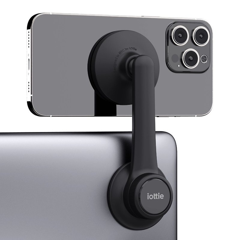 iOttie Terus Monitor Mount for iPhone (deisgn for Tesla) - Phone Stands & Dust Plugs - Plastic Black