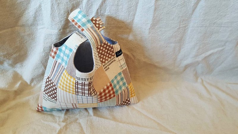 Vest small bag (lattice) - Handbags & Totes - Cotton & Hemp 