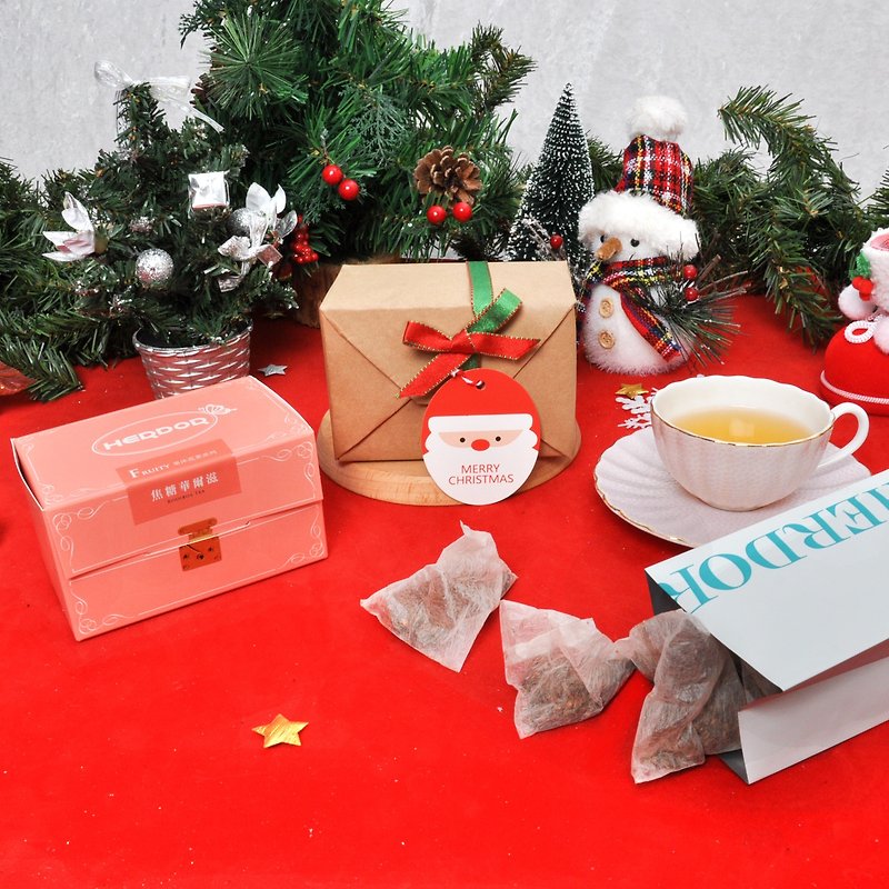 Sweet Christmas jewelry box (caramel Waltz | Rooibos tea) triangle tea bag 15 into / Christmas exchange - Tea - Other Materials Gold