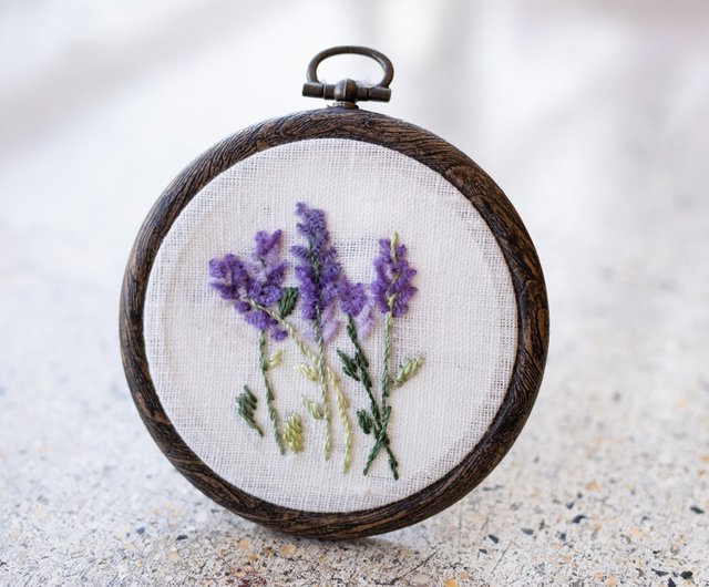Salute. ラベンダー フラワー刺繍 M ラベンダーの花刺繍用のモール刺繍糸3色セット - ショップ Art