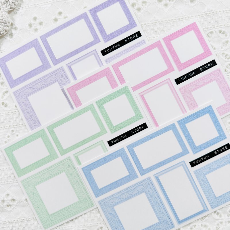 Four-angle frame papers - 貼紙 - 其他材質 