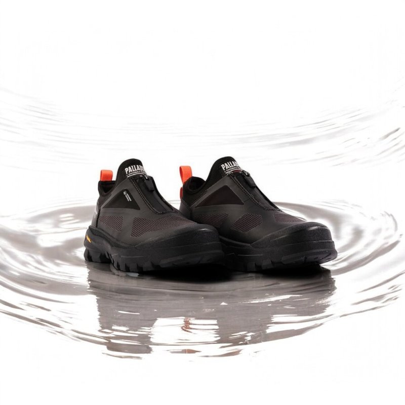 PALLADIUM PALLADIDER AMPHI WPA Vibram拉鍊低筒防水 黑 79374 - 雨鞋/防水鞋 - 其他材質 