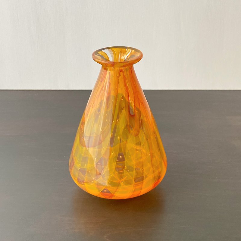 Vase color lattice vase 38 - Pottery & Ceramics - Glass 