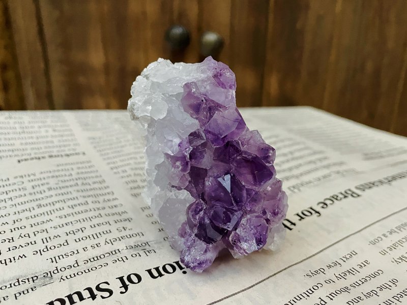 能量擺件 天然紫晶 消磁 淨化 財富 貴人 紫晶鎮 - 擺飾/家飾品 - 水晶 紫色