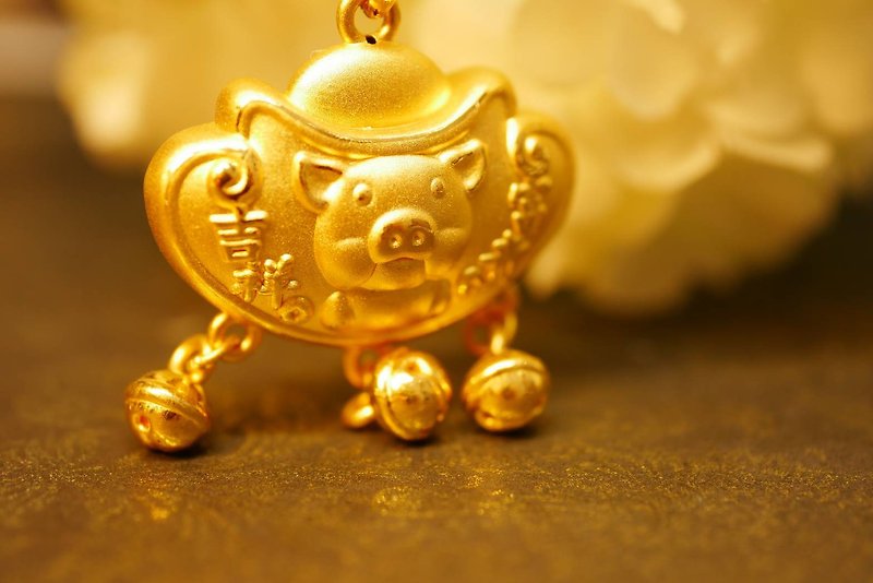 Gold Pendant-Zodiac Pig Gold Pendant-Gold 9999