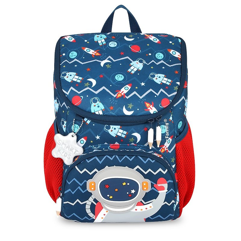 Tiger Family Little Traveller Child Decompression Backpack - Spaceman Bob - กระเป๋าเป้สะพายหลัง - วัสดุอื่นๆ สีน้ำเงิน