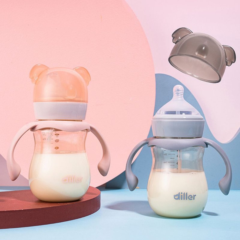 【Diller】D-P4006 Germany imported PPSU material children's anti-choking duck mouth + pacifier practice cup 4 colors - Children's Tablewear - Other Materials 