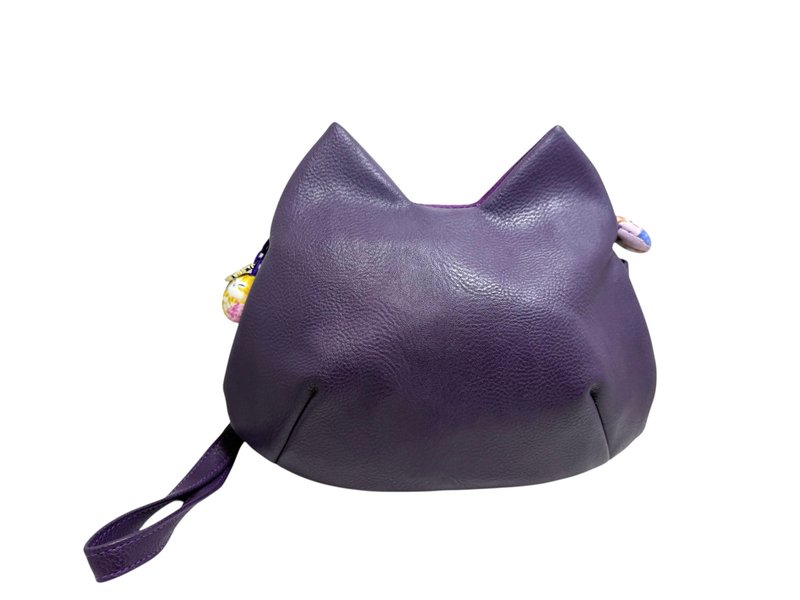 就愛貓-貓咪造型手拿側背包 - 側背包/斜背包 - 人造皮革 