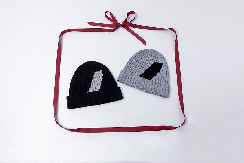 [Valentine's Day Gift] - Confess my love wool hat - หมวก - ขนแกะ สีดำ