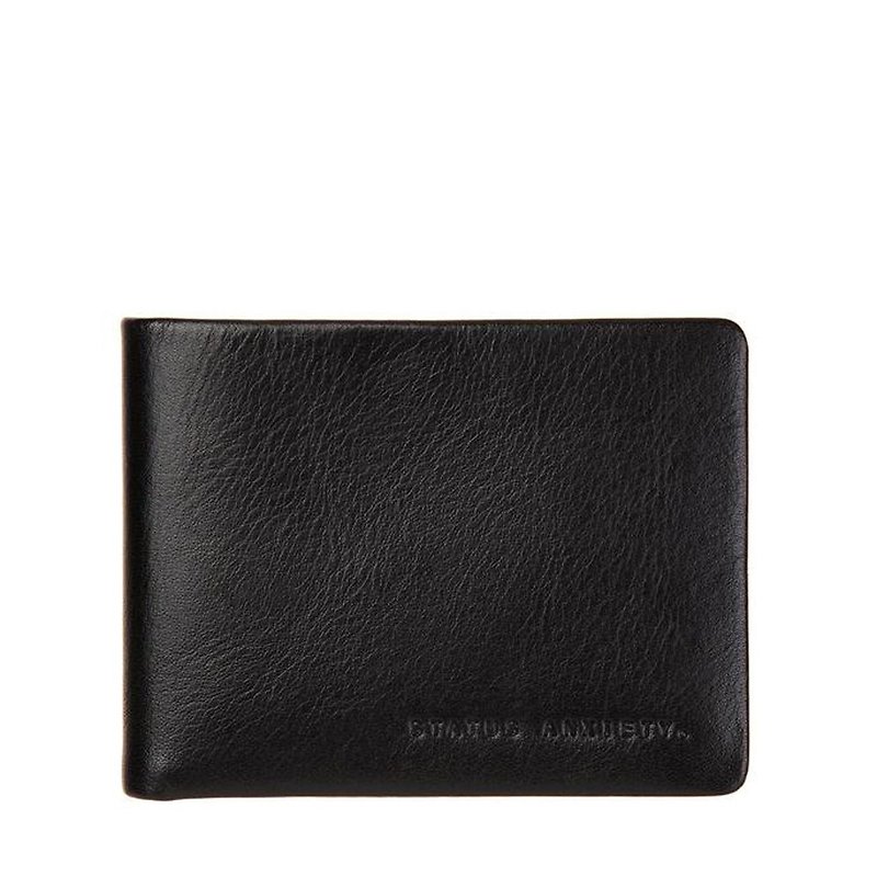 TOBIAS Short Clip _Black / Black - Wallets - Genuine Leather Black