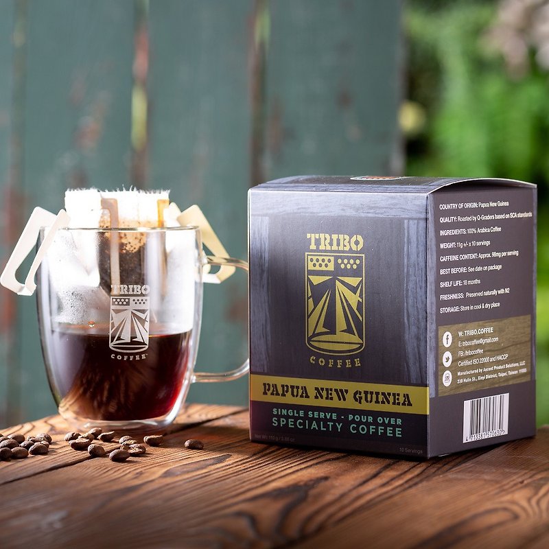 TRIBO COFFEE -新幾內亞•瓦吉谷地 中深焙 濾掛式咖啡(10入)