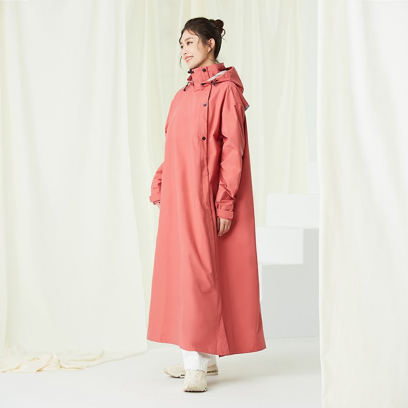 Slashie Slanted Front Open Raincoat 4.0_Yin Brick Red - Umbrellas & Rain Gear - Waterproof Material Pink