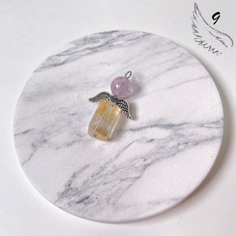 112109薰衣草紫晶/天然水晶/飾品/項鏈/耳環/手作/聖誕/聖誕節/ - 耳環/耳夾/耳骨夾 - 水晶 多色
