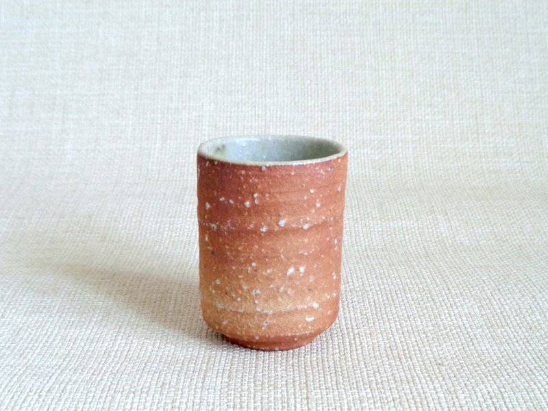 湯のみ 緋色2-a - 茶壺/茶杯/茶具 - 陶 橘色