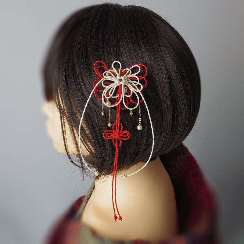 Small Hair Comb Himetaru is Confusing - Hair Accessories - Polyester Orange