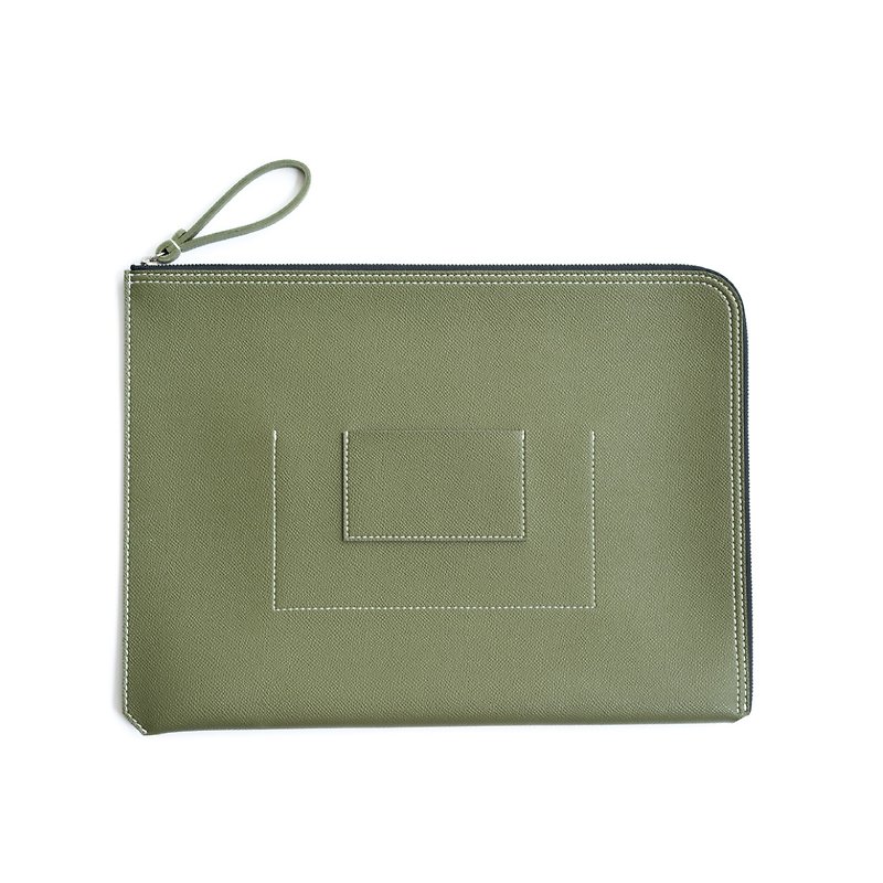 Patina Customized Folders. Information bag - Other - Genuine Leather Green