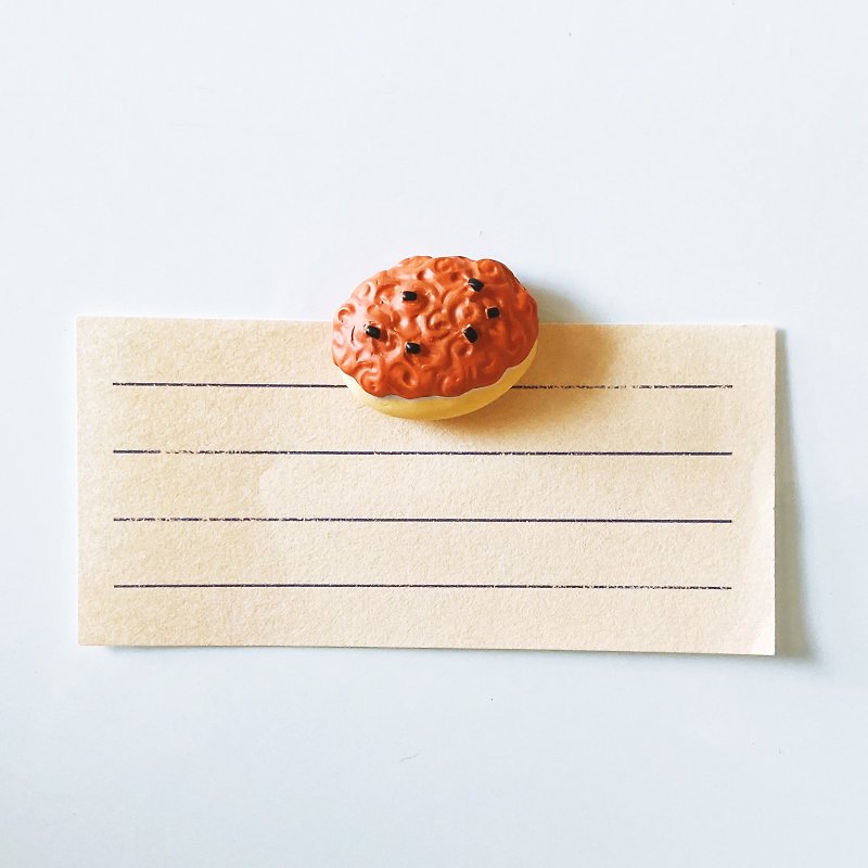 Haojun Taiwanese Bread Magnet - Pork Floss - Magnets - Resin Orange