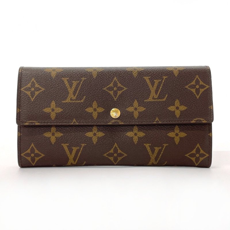 【日本直送 中古美品】ルイヴィトン LOUIS VUITTON 長財布 M61734 ポルトフォイユ サラ モノグラムキャンバス ブラウン - 錢包/皮夾/長短夾 - 其他材質 咖啡色