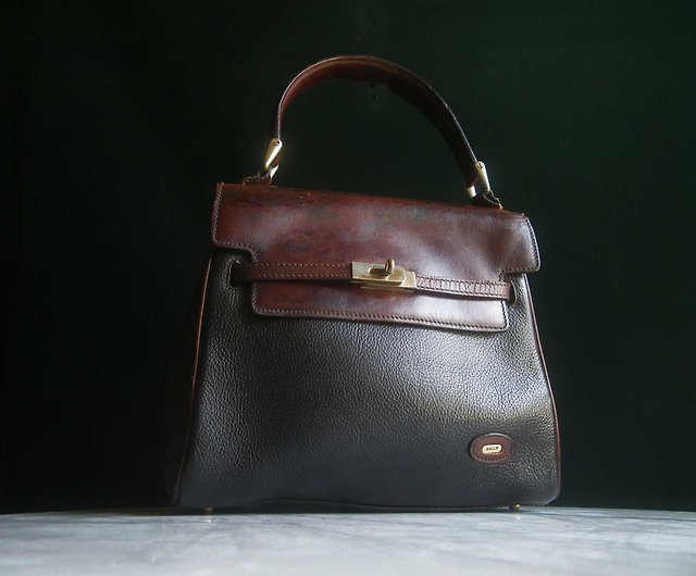 OLD-TIME】Early second-hand old bags Italian-made BALLY handbag