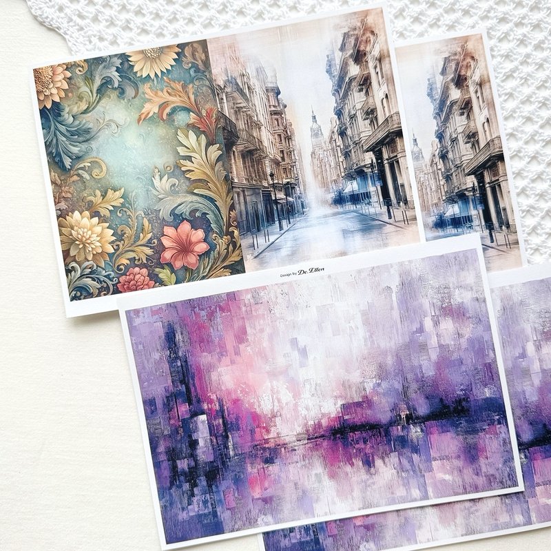 Z506 - a variety of background - 貼紙 - 紙 