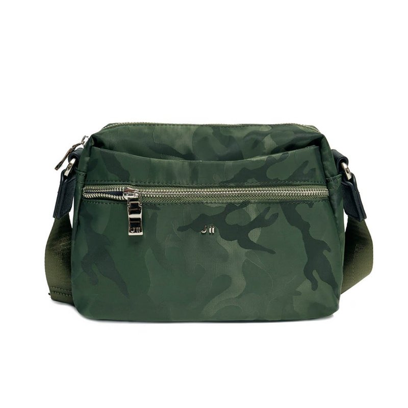 Crossbody bag Lotte multi-compartment nylon crossbody bag-8109-17-multi-color optional - Messenger Bags & Sling Bags - Nylon Green