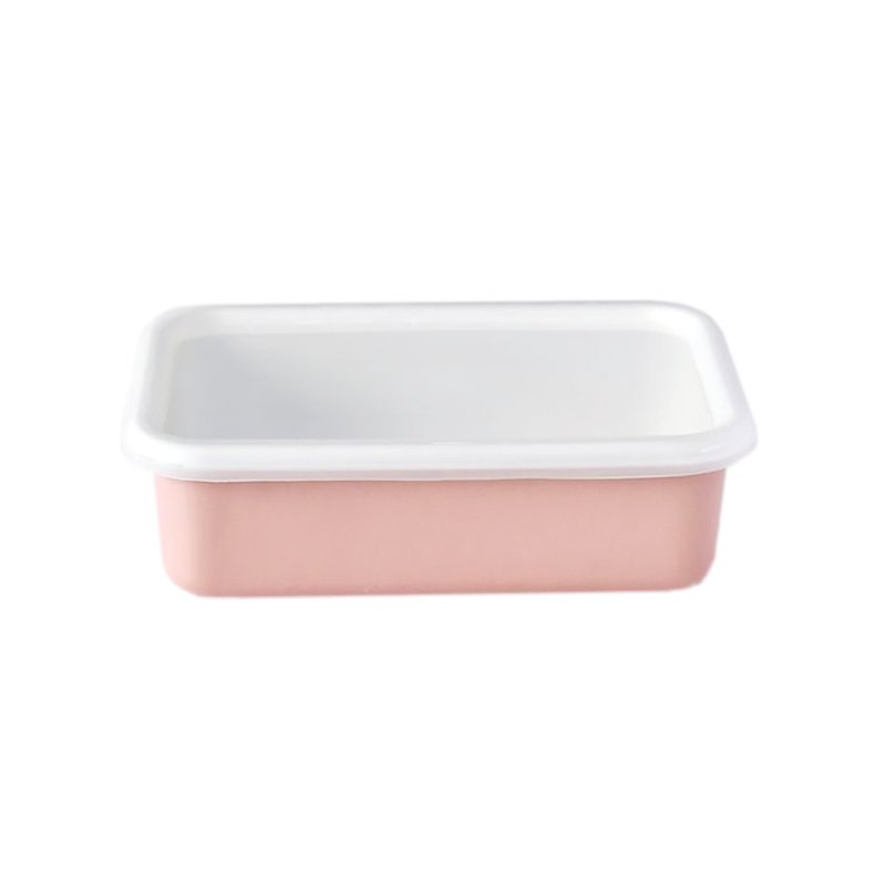 COTTON enamel baking box pink 0.76L - Cookware - Enamel Pink