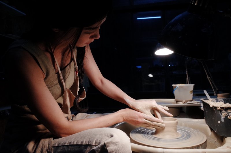 手拉胚體驗【一件作品含上釉】陶藝 手作禮物 - 陶藝/玻璃 - 陶 
