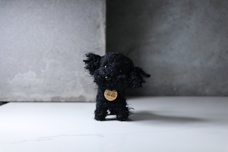 ペットアバター13〜15センチメートル[feiwa飛手作りのベビードールのペットのプードル]（あなたの犬を構築するために歓迎） - 人形・フィギュア - その他の素材 ブラック