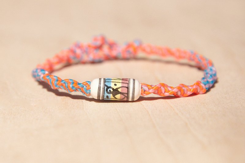 Other Materials Bracelets Multicolor - Woven Twist Silk Wax Thread Hand Strap-Animal Geometric South American Totem Ceramics (customized wires can be selected in color)