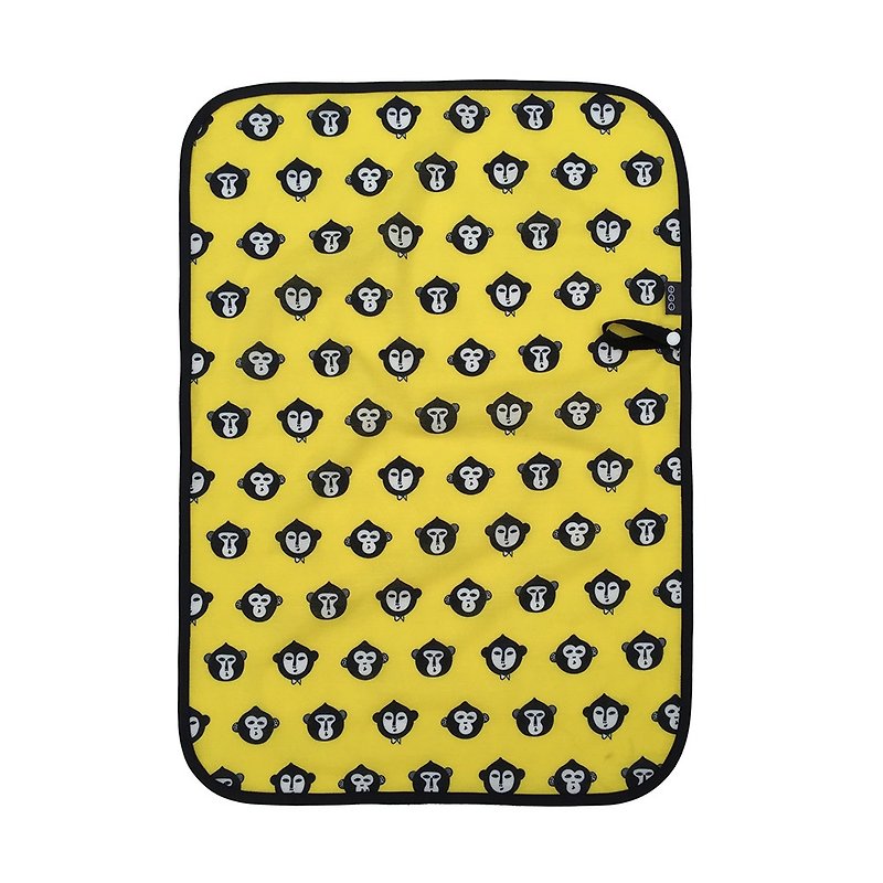 OGG甜甜馬戲團萬用防水墊  Monut 猴子蒙納 - 圍兜/口水巾 - 聚酯纖維 黃色