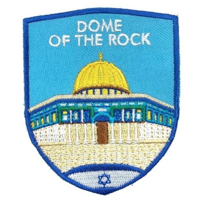 Israel Dome Halal Hexagram Iron Embroidery Adhesive Patch Armband Cloth Label Cloth Patch Patch