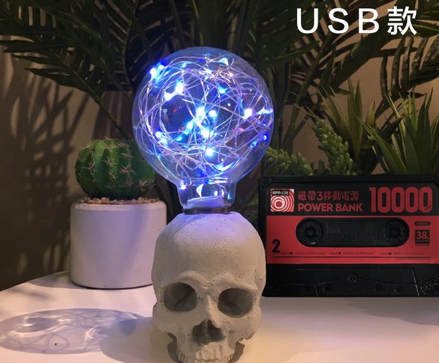 led skeleton hand table lamp