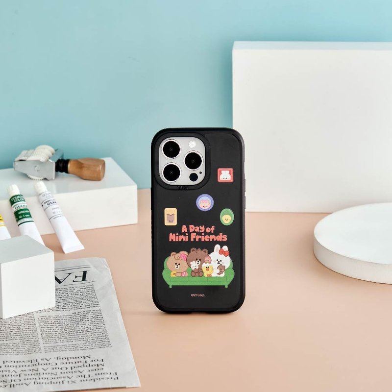 LINE FRIENDS MINI-夥伴峽谷強悍MagSafe iPhone手機殼 - 手機殼/手機套 - 矽膠 多色